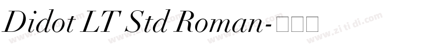 Didot LT Std Roman字体转换